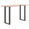 2 db antracitszürke u-alakú acél bárasztalláb 50x(100-101) cm