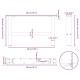 2 db antracit acél dohányzóasztal lábak 50x(30-31) cm