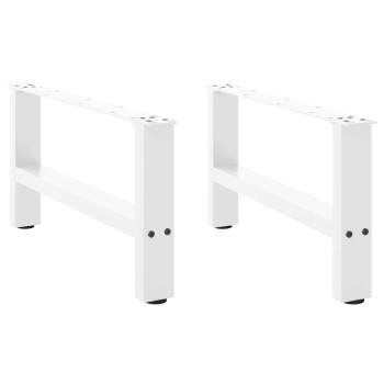 2 db fehér dohányzóasztal láb 60 x (30-31) cm acél