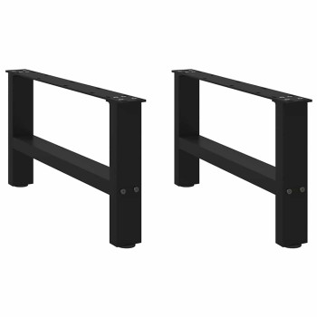 2 db fekete acél dohányzóasztal láb 70 x (30-31) cm