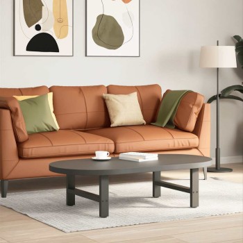 2 db antracitszürke acél dohányzóasztal láb 70 x (30-31) cm