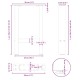2 db antracit acél dohányzóasztal lábak 28x(42-43) cm