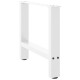 2 db fehér acél dohányzóasztal lábak 60x(42-43) cm