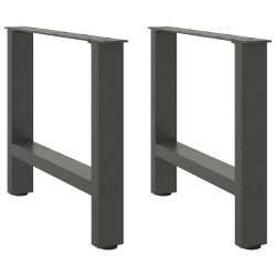 2 db antracit acél dohányzóasztal lábak 60x(42-43) cm