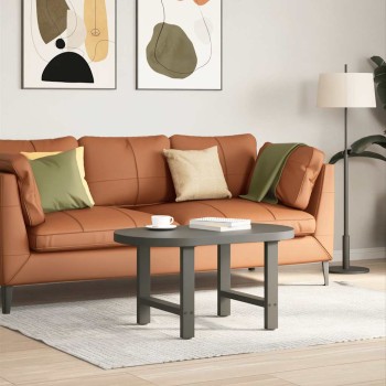 2 db antracitszürke acél dohányzóasztal láb 60 x (42-43) cm