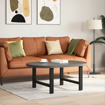 2 db fekete acél dohányzóasztal láb 70 x (42-43) cm