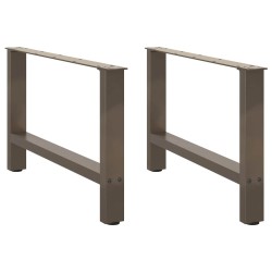 2 db acél dohányzóasztal lábak natúr acél 70x(42-43) cm
