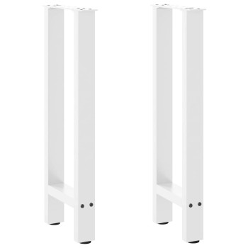 2 db fehér acél konzolasztal láb 28 x (72-73) cm
