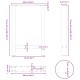 2 db antracit acél dohányzóasztal lábak 60x(72-73) cm