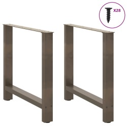 2 db acél dohányzóasztal lábak natúr acél 70x(72-73) cm acél