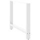 2 db fehér acél dohányzóasztal lábak 90x(72-73) cm
