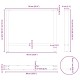 2 db fehér acél dohányzóasztal lábak 90x(72-73) cm