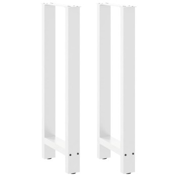 2 db fehér bárasztal láb 50 x (100-101) cm acél