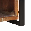 Tárolópad sokszínű 80 x 35 x 40 cm tömör újrahasznosított fa