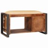 Tárolópad sokszínű 80 x 35 x 40 cm tömör újrahasznosított fa