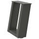 2 db antracit acél dohányzóasztal lábak u-alakú 30x(30-31) cm
