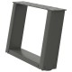 2 db antracit acél dohányzóasztal lábak u-alakú 40x(30-31) cm