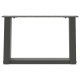 2 db antracit acél dohányzóasztal lábak u-alakú 40x(30-31) cm