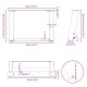 2 db antracit acél dohányzóasztal lábak u-alakú 40x(30-31) cm