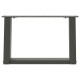 2 db antracit acél dohányzóasztal lábak u-alakú 50x(30-31) cm