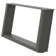 2 db antracit acél dohányzóasztal lábak u-alakú 60x(30-31) cm