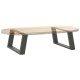 2 db antracit acél dohányzóasztal lábak u-alakú 60x(30-31) cm