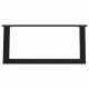 2 db acél fekete dohányzóasztal lábak u-alakú 70x(30-31) cm