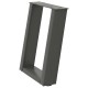 2 db antracit acél dohányzóasztal lábak u-alakú 28x(42-43) cm