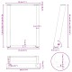 2 db antracit acél dohányzóasztal lábak u-alakú 28x(42-43) cm