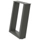 2 db antracit acél dohányzóasztal lábak u-alakú 38x(42-43) cm