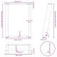 2 db antracit acél dohányzóasztal lábak u-alakú 38x(42-43) cm