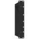 2 db acél fekete dohányzóasztal lábak u-alakú 50x(42-43) cm