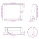 2 db acél fekete dohányzóasztal lábak u-alakú 50x(42-43) cm