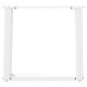 2 db fehér acél dohányzóasztal lábak u-alakú 50x(42-43) cm