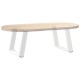2 db fehér acél dohányzóasztal lábak u-alakú 50x(42-43) cm