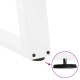 2 db fehér acél dohányzóasztal lábak u-alakú 50x(42-43) cm
