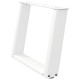2 db fehér acél dohányzóasztal lábak u-alakú 60x(42-43) cm