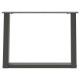 2 db antracit acél dohányzóasztal lábak u-alakú 60x(42-43) cm