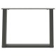 2 db antracit acél dohányzóasztal lábak u-alakú 70x(42-43) cm