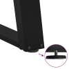 2 db fekete, u alakú acél konzolasztal láb 38 x (72-73) cm