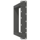 2 db antracit acél étkezőasztal lábak u-alakú 50x(72-73) cm