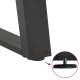 2 db antracit acél étkezőasztal lábak u-alakú 50x(72-73) cm