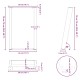 2 db antracit acél étkezőasztal lábak u-alakú 50x(72-73) cm