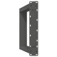 2 db antracit acél étkezőasztal lábak u-alakú 60x(72-73) cm