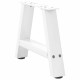 2 db fehér acél dohányzóasztal lábak a-alakú 30x(30-31) cm