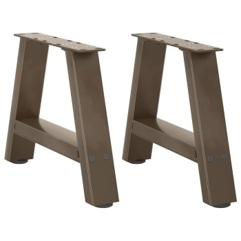 2 db a-alakú acél dohányzóasztal láb 30x(30-31) cm