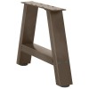 2 db a-alakú acél dohányzóasztal láb 30x(30-31) cm