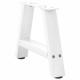 2 db fehér acél dohányzóasztal lábak a-alakú 40x(30-31) cm