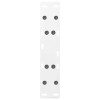 2 db a-alakú fehér dohányzóasztal láb 40 x (30-31) cm acél