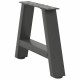 2 db antracit acél dohányzóasztal lábak a-alakú 40x(30-31) cm